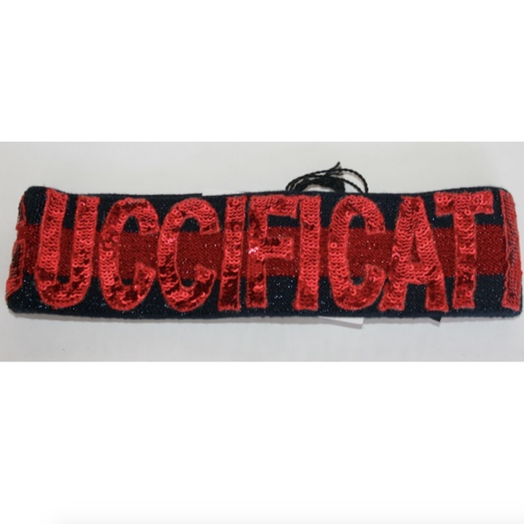 Gucci Guccification Sequin Web Headband - Picture 5 of 6